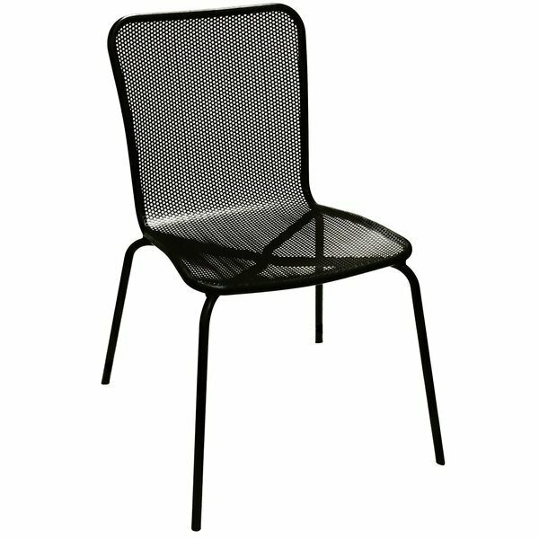 American Tables & Seating 92 Black Mesh Outdoor Chair 13292